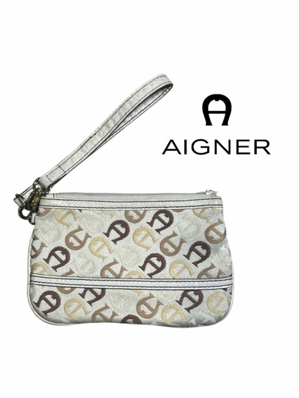 Etienne Aigner VINTAGE A Logo Wristlet‎